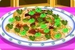 Espaguetis con marisco