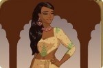 Mujer india con sari